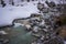 River stream near Chalaadi Glacier
