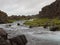River Stream at Thingvellir Iceland Rock Wall