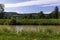 the river sure in luxembourg with landscape background