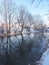 River Sysa in winter, Lithuania