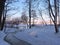 River Sysa in winter, Lithuania