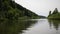 River Taidon flowing through the taiga forests, South Siberia, Russia