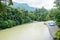 River in Tangkahan Indonesia. The Hidden Paradise in Sumatera