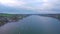 River Teign, Shaldon and Teignmouth from a drone, Devon, England