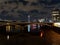 River Thames seen from the Battersea Bridge at night