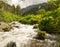 River in the Tian Shan mountains in the spring