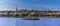 River traffic on the Danube in Budapest with the backdrop of the Castle District