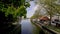 River Trave in the city of Lubeck Germany