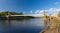 River Trent bridges and reflections in Nottingham