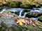 River Trieb in the autumn Vogtland Saxony Germany