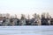 River tugs in the winter at the pier.