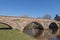 River Tyne and old Nungate Bridge in Haddington, Scotland