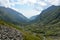 River Valley Barguzinsky Ridge in Lake Baikal