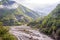 River valley in Lahich, Azerbaijan