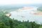 River view in Karnataka with water boats