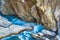 River view with  rocks along in Taroko gorge