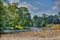 River Wharfe in Yorkshire Dales near Bolton Abbey.