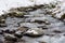 River whit snow, Bordes de Envalira, Canillo, Andorra.