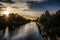 River in York, Yorkshire, England the UK