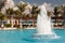 Rivera Maya Mexico pool bar palm fontain