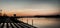 Riverbank sunset