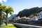 Riverbank in the Town of Ribeira Brava in the north of the Island of Madeira