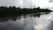 Riverflow in the village along with many trees on the outskirts of the river in West Kalimantan Indonesia