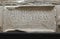 The rivers lintel inscription, Merida, Spain