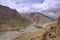 Rivers Merging in the High-Altitude Mountain Desert of the Spiti Valley in the Himalayas