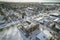 Riversdale Neighborhood in Winter Aerial View in Saskatoon