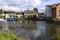 Riverside cottages,Tewkesbury, Gloucestershire, UK