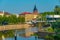 Riverside of Emajogi river in Estonian town Tartu