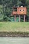 Riverside Fishing Hut with net