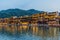 Riverside houses in Fenghuang Ancient Town, Hunan province, Chi