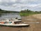 Riverside kayaks and paddles river tourism