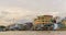 Riverside stilt houses in the Mekong Delta