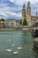 Riverside view, Zurich, Switzerland