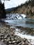 Riverstones and Waterfall, Bow River, Banff National Park