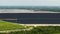 Riverview phosphogypsum stack, large open air phosphogypsum waste storage near Tampa, Florida. Potential danger of