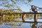 Riverwalk Old functioning train bridge Savannah River