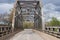 Riveted parker through truss bridge in Aztec New Mexico