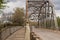 Riveted parker through truss bridge in Aztec New Mexico