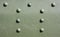 Rivets and Metal Background Dark Green Painted. Metal Military Grade Backdrop