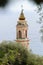 Riviera town Menton view with sea and church