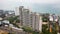 The Riviera Wongamat Hong Apartment, Pattaya, Thailand. Main Pattaya Bay view from above sunny day aerial view. Video