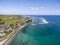 RIVIERE DES GALETS, MAURITIUS - NOVEMBER 29, 2015: Riviere des Galets area with beach and Indian Ocean in Mauritius