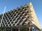 Riyadh National library modern architecture white 3D geometry patterns of facade