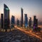 Riyadh, Saudi Arabia - 14 ,King Abdullah Financial District , KAFD business towers made with Generative AI