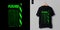 Rize Loading t-shirt design, Futurist tee shirt, Green Black apparel print street style