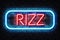 Rizz Neon Sign - Word of the year, Rizz is short for \\\